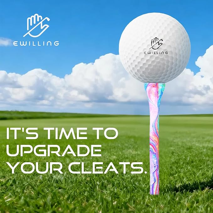 Golf Tees Multiple Colors Mixed Size Package, 100pcs Professional Bamboo/Wood Golf Tees, Size 3-1/4", 2-3/4" & 1-1/2" Reduce Friction and Resistance