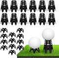 Golf Simulator tees, 24Pcs Plastic Golf Mat Tees for Home, Outdoor or Indoor Golf Tees for Training, Practice Golf tees for Winter Turf and Driving Range, Pack of 12 Tall & 12 Small