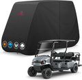Comnova Golf Cart Cover 6 Passenger - 600D Waterproof Golf Carts Enclosure with Zipper, Windproof & UV Resistant, Outdoor Golf Cart Cover Universal Fit EZGO, Club Car, Yamaha up to 156"L x 51"W x 70"H