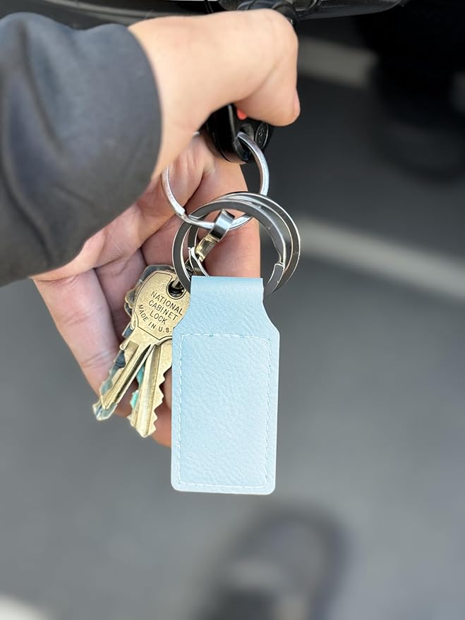 LaserGram Rectangle Keychain, Disc Golf, Personalized Engraving Included