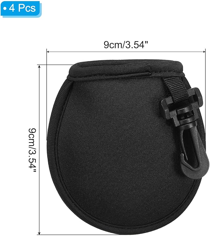 PATIKIL Golf Ball Washer Pouch, Portable Golf Balls Cleaner Pocket Bag with Hanging Clip for Men Golf