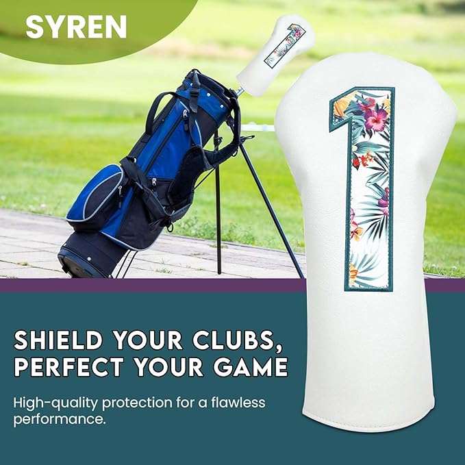 Tropics Club Head Cover - Premium Golf Club Protector - Headcover for Odyssey | Essential Golf Accessories for Men with Premium Club Protection | Funny Golf Accessories for Men