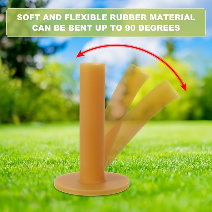 PATIKIL Rubber Golf Tee, Golf Practice Tees Training Driving Range Tee Stable Golf Ball Holder for Outdoor Indoor Hitting Mat