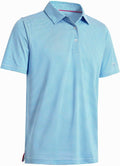 Golf Shirts for Men Dry Fit Short Sleeve Print Performance Moisture Wicking Polo Shirt