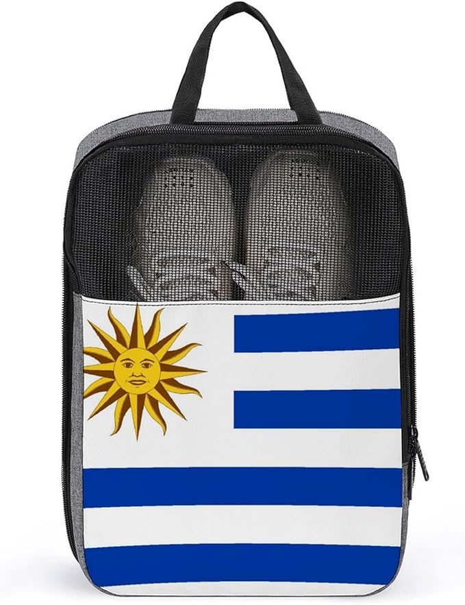 Reusable Portable Sneaker Bags Travel Shoe Bags for Storage and Packing Shoes Storage Pouch (Uruguay Flag)