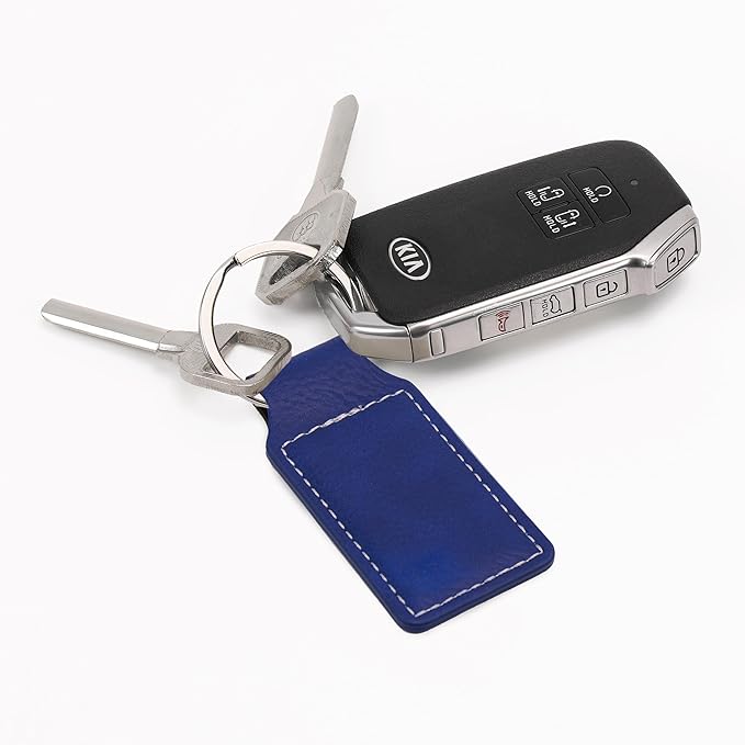 LaserGram Rectangle Keychain, Golfer Golfing, Personalized Engraving Included