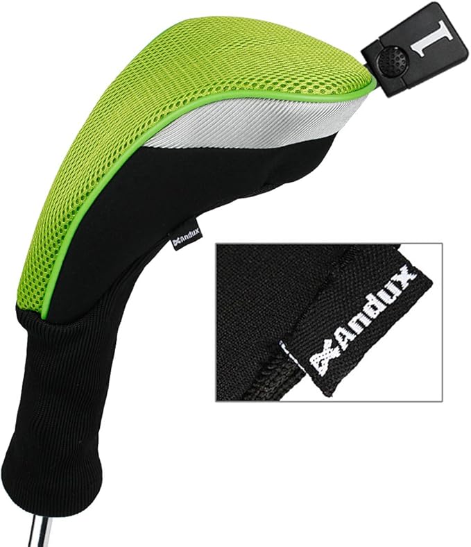 Andux 4pcs/Set Mesh Golf 460cc Driver Fairway Wood Club Head Covers Long Neck with No. Tags