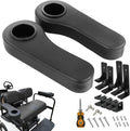 XUANYUDG0769 Golf Cart Armrest with Cup Holder for EZGO TXT Club Car DS Precedent and Yamaha Rear Seat Kit, Upgrade Support Frame/No Need Drilling Arm Rest