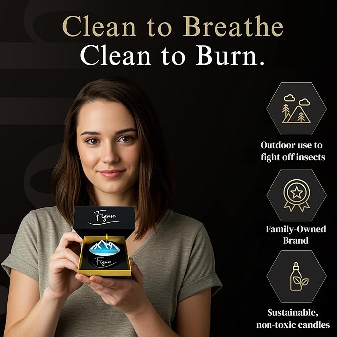 All-Natural Golf Candle – Apple Bourbon Scent | Hand-Poured in The USA | Beeswax & Soy Wax | Essential Oils | 100% Beeswax Wick | Premium Gift Box | Candle Gifts for Men & Women
