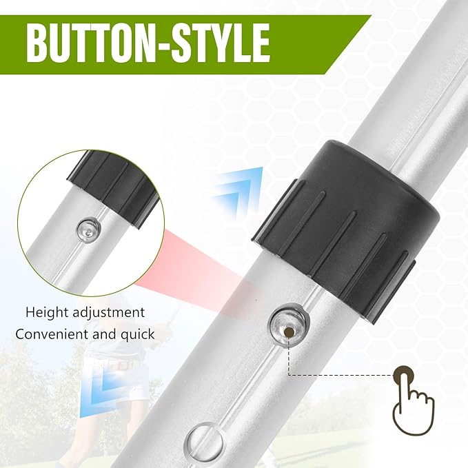 Golf Travel Bag Support Pole, Height Adjustable Aluminium Golf Support Rod, Golf Support Protector Bag Accessory, Golf Travel Support Rod for Travel Bags
