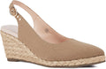 Juliet Holy Womens Wedge Sandals Espadrilles Closed Toe Slingback Buckle Strap Comfortable Casual Summer Wedges Shoes