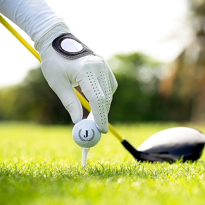 Golf Gifts for Men, Unique Initial on Personalized Golf Balls (6 Balls)