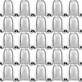 KUUQA 60Pcs White Drawstring Backpack Bag Bulk Drawstring Bags String Bags Storage Bags Gym Backpack for Sport Gym Traveling