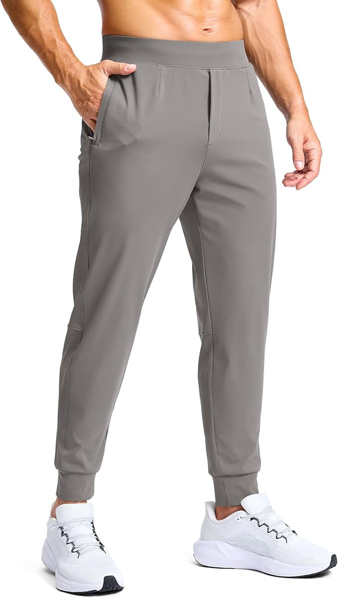 G Gradual Men's Golf Joggers Pants with Zipper Pockets Stretch Sweatpants Slim Fit Track Pants Joggers for Men Work Running
