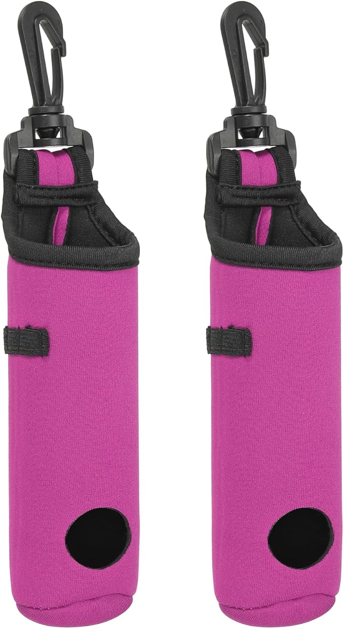 PATIKIL Golf Ball Carry Bag Golf Tee Holder Pouch Portable Neoprene Golf Ball Holder with Clip for Men and Women