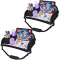 Upgraded Kids Travel Tray for Airplane - Toddler Car Seat Table Tray, Road Trip Essentials for Boys & Girls, Carseat Lap Desk for Kids Road Trip Activities, Black - 2 PCS