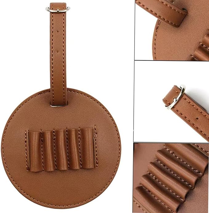 Golf Tee Holder for Bag, Golf Tee Carrier with 10 PCS Wooden Golf Tees 2-3/4 inch, Golf Accessories for Men and Women, Golf Bag Accessory and Golf Gift (Brown)