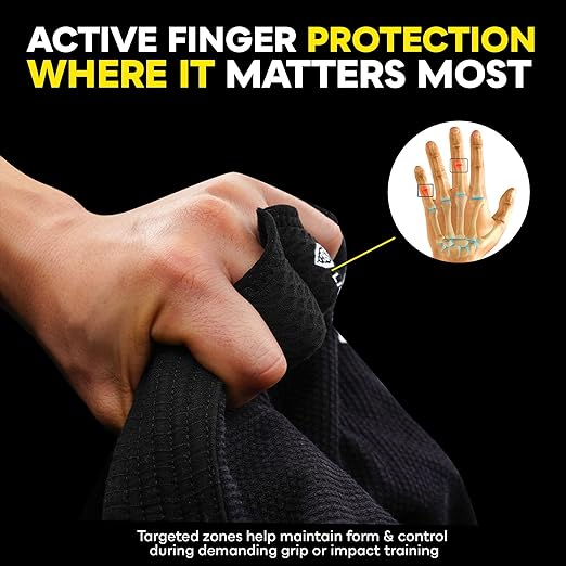 LIONTEK Double Flow Finger Sleeve V3 Pair — Joint Support & Compression for Activity, BJJ, Fitness, Volleyball, Basketball, and More