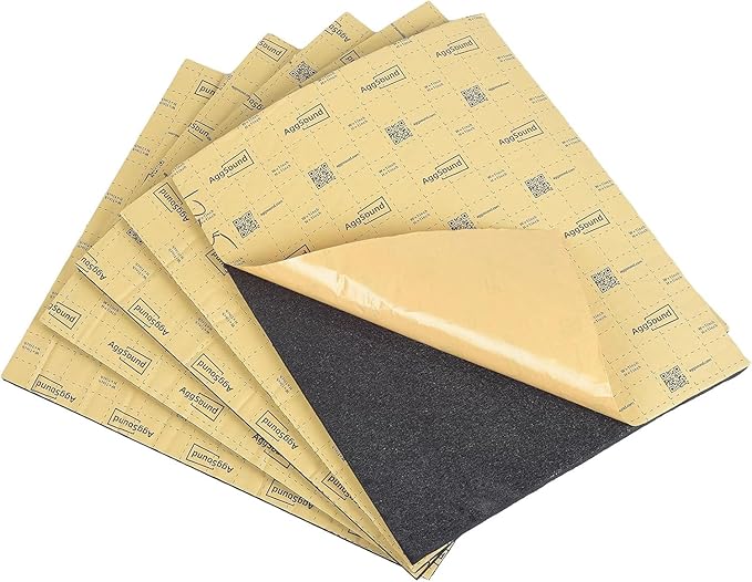 Sound Deadening Mat 197mil(5 mm) 9.95sqft - Closed Cell Foam Car Sound Deadening Material - Self-Adhesive Hood Insulation Heat Shield Auto Sound Dampening