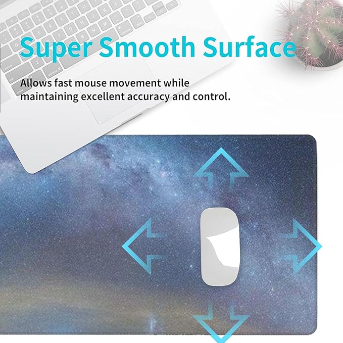 Killer Whale Gaming Mouse Pad, Desk Mat, Non-Slip Rubber Base Cool Aesthetic MousePads for Computer Laptop Keyboard Office School Home Desktop Accessories Decor 31.5" x 11.8"