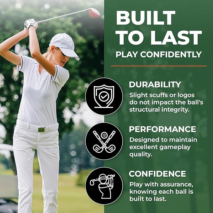 Golf Ball Monkey Recycled Hit-Away Practice Golf Balls with Mesh Bag - Pre-Owned Used Golf Balls for Driving Range & Training Golf Balls