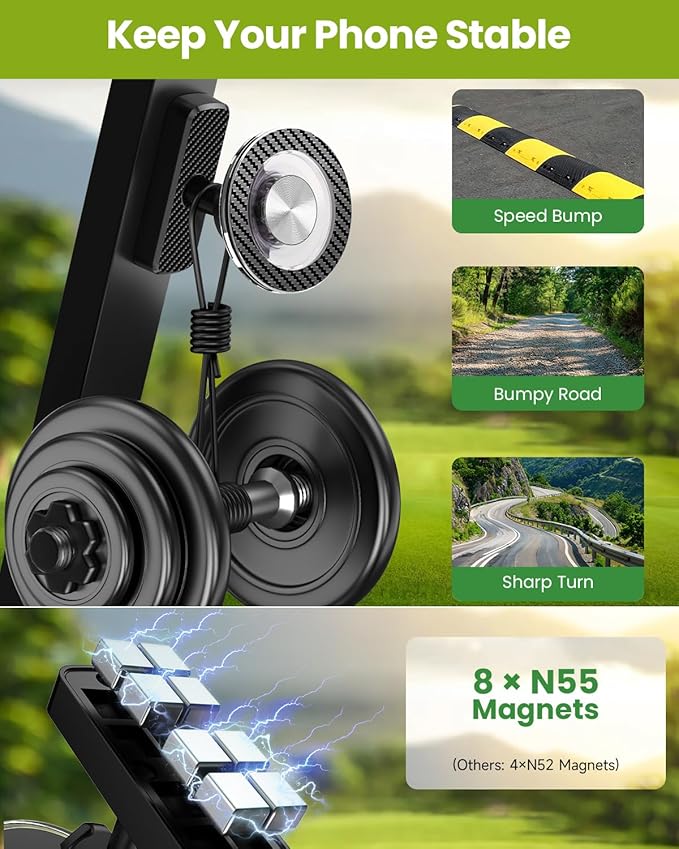 Golf Gifts for Men Dad Him Unique, Magnetic Golf Cart Phone Holder Mount for Golf Cart, 360° Rotation Golf Accessories for Men Golfers, Mens Gifts for Birthday Valentines Day, Husband Gifts from Wife