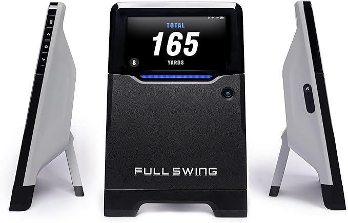 Full Swing Kit Golf Launch Monitor | Portable Indoor/Outdoor Swing Data Analyzer | 16 Club & Ball Metrics | 4K Camera & OLED Display