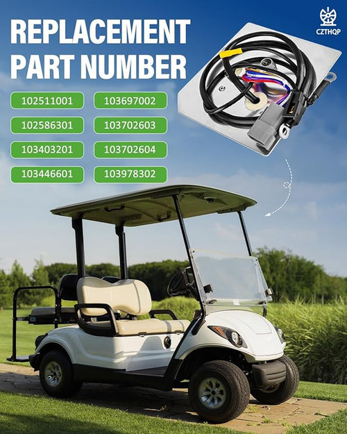 102511001 Golf Cart On Board Computer for Club Car 48V 2004-2015 Precedent, Replacement OBC for Power Control and Battery Charge, Golf Carts Onboard Computer