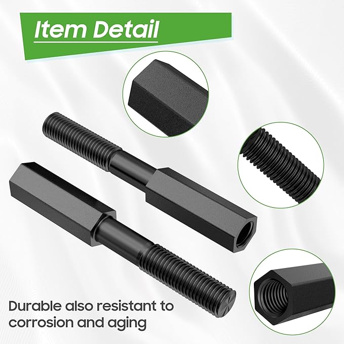 10L0L Golf Cart Shock Absorber Extension Rod for EZGO Club Car with Lifts Kit or Other Modifications to Raise The Body,Compatible with Front Rear Shock Absorbers 70928-G01, 76418-G01, 70630-G01