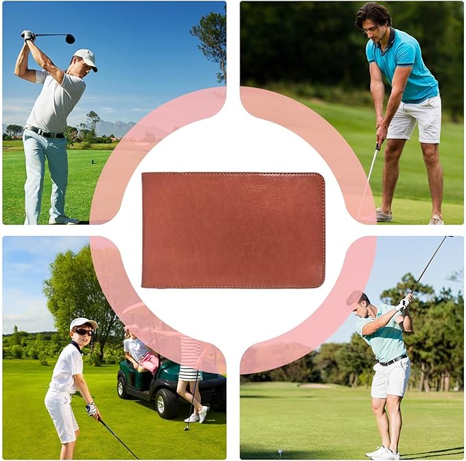 Golf Scorecard Holder,Portable Score Display Notebook for Practice Training Indoor Home Backyard Sports Club Recreation Competition Entertainment Simulation