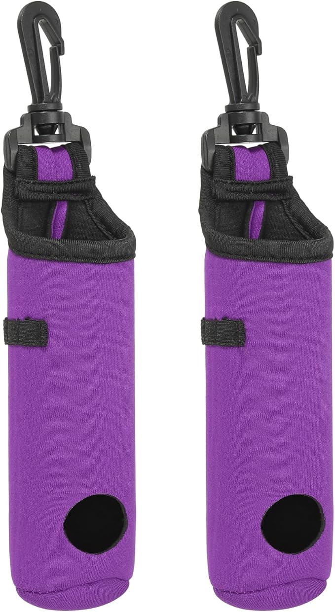 PATIKIL Golf Ball Carry Bag Golf Tee Holder Pouch Portable Neoprene Golf Ball Holder with Clip for Men and Women