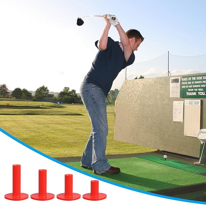 PATIKIL Rubber Golf Tees, Tall Practice Training Driving Range Tee Stable Ball Holder