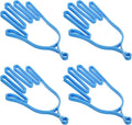 PATIKIL Golf Gloves Stretcher, 4 Pack Plastic Keeper Support Rack Holder Dryer Hanger Frame for Sports Gloves Maintenance, Blue
