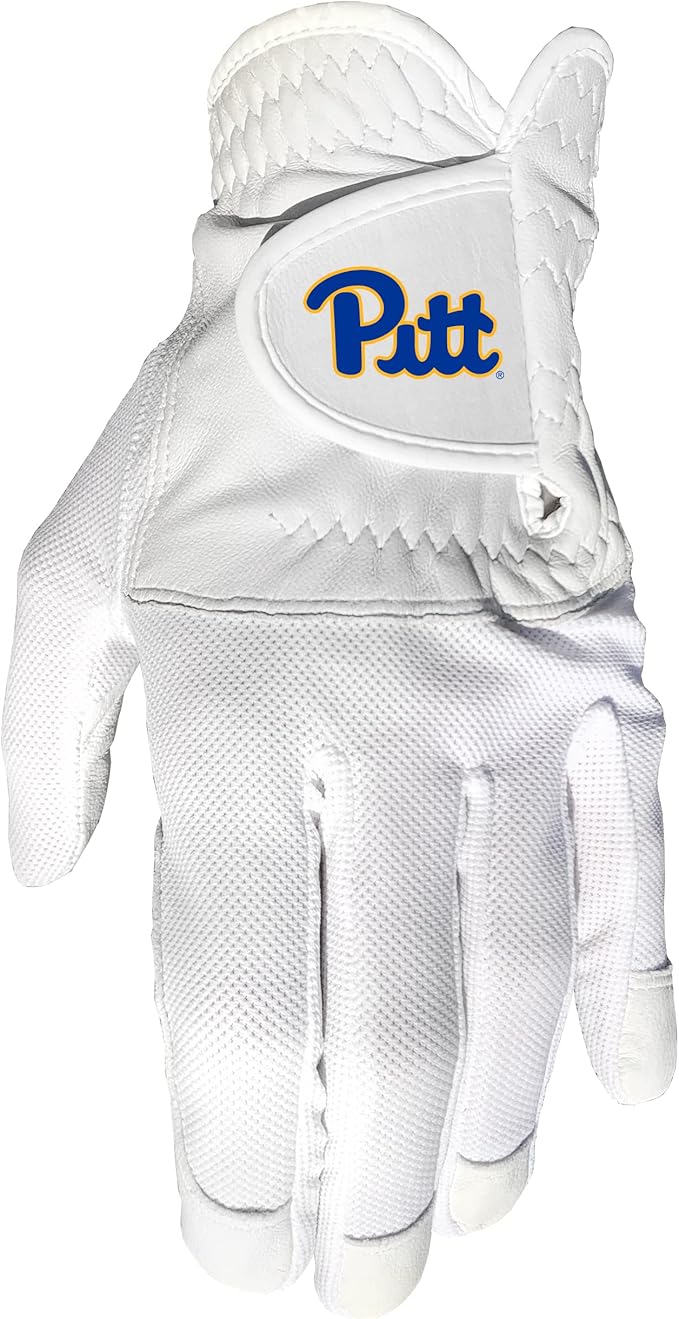 Team Golf NCAA Men's Left Hand Golf Glove, For Right Handed Players, One Size, Includes Removable Double-Sided Magnetic Ball Marker