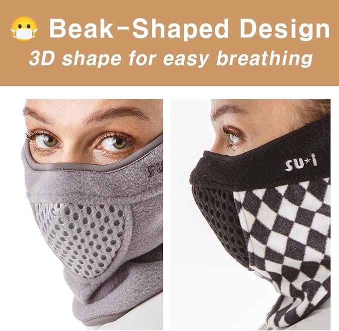 KOREA W-Series W3 Thermal Sports Balaclava Face Mask with Nose Wire for Winter | Golf, Running, Skiing & Outdoor