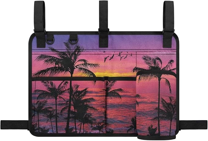 Fashion Golf Cart Rear Seat Organizer Lightweight Storage Bag Accessories for Club Car, Wheelchair and Walker