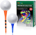 Plastic Tees 120 Pack,3-1/4 INCH Unbreakable Long Blue Tees with 20 Short Golf Tee Bulk,Low Friction and Resistance