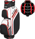 Cart Golf Bag 15 Way Organizer Divider Top Golf Club Bags Lightweight Golf Cart Bags for Men Women with Cooler, Rain Cover