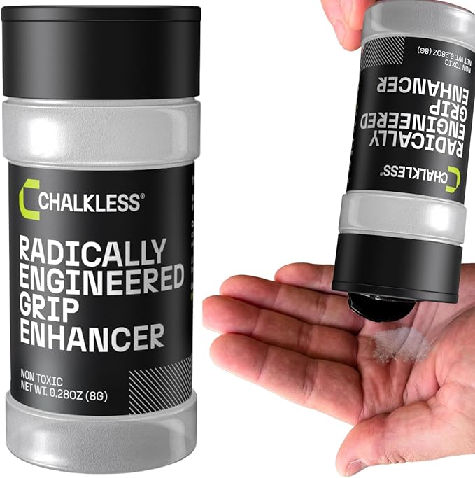 Chalkless Grip Enhancer, Less Mess Non Toxic Replacement for Liquid Chalk, Grip Solution for Weightlifting, Gaming, Tennis, Golf, Engineered to Improve Grip for Longer