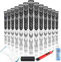 CHAMPKEY Half Cord Golf Grips 13 Pack with Golf Grip Kit - All Weather Performance Golf Club Grips - High Traction and Feedback Golf Grips for Men