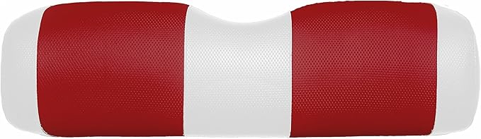 Seat Cover Replacement for Yamaha Drive or G-29 Golf Cart - Front Bench Seat - Premium Marine Vinyl - 5 Panel Stitching - Staple On Installation - Two-Tone Golf Cart Seat Covers (White & Red)