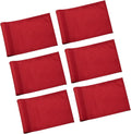 KINGTOP Solid Golf Flag All 8x6 Inch - 420D Nylon, Tube Inserted - Mini Putting Green Flags for Backyard Practice