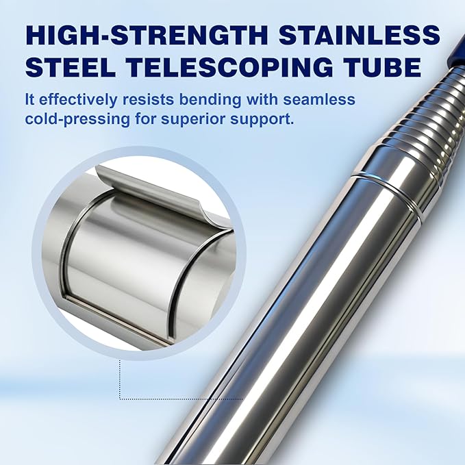 Golf Ball Retriever Telescopic, Thicken Stainless Steel Shaft with Non-Slip Rubber Grip, 9FT/14.5FT Water Golf Ball Picker, The Best Accessory Gift for Men and Women Golfers