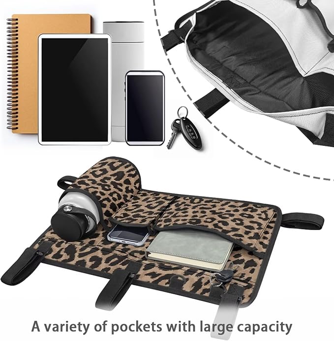 Golf Cart Rear Seat Organizer Storage Bag Large Capacity Golf Cart Accessory for Club Car, Wheelchair and Walker