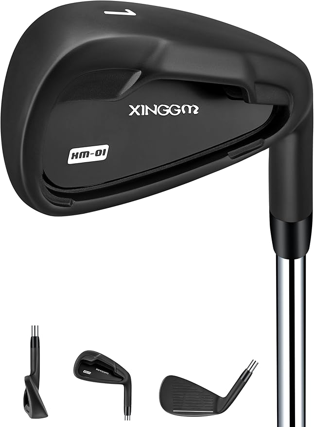 XM-01 Individual Golf Irons or Golf Irons Set - Premium Men Golf Club Iron with Steel Shaft for Right Hand Golfers Stiff Flex