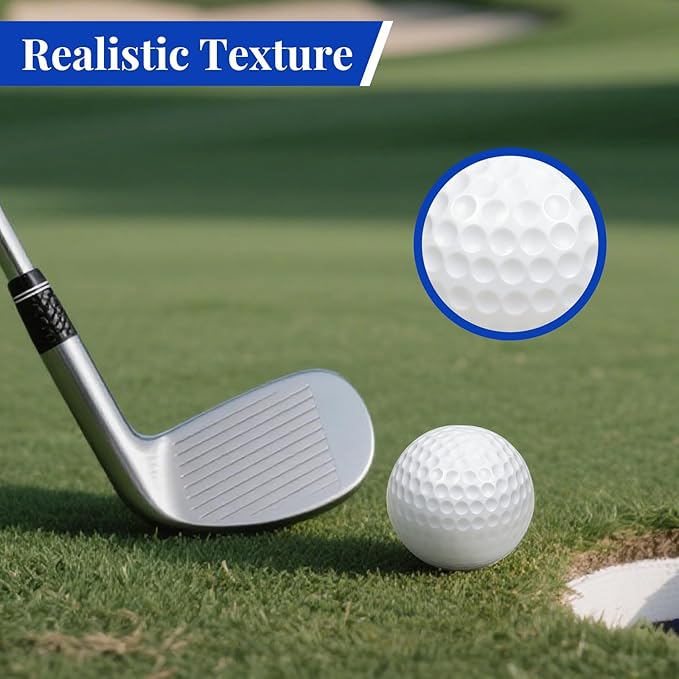 20 Pack Practice Golf Balls,41mm Foam Golf Balls,Limited Flight Design with Realistic Feel Durability,Perfect for Indoor or Outdoor Golf Training,Backyard Drills