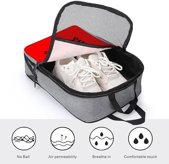 Reusable Portable Shoe Bag Albania Flag Golf Shoe Dust Bags for Man and Women Travel Sneaker Organizer with Handle