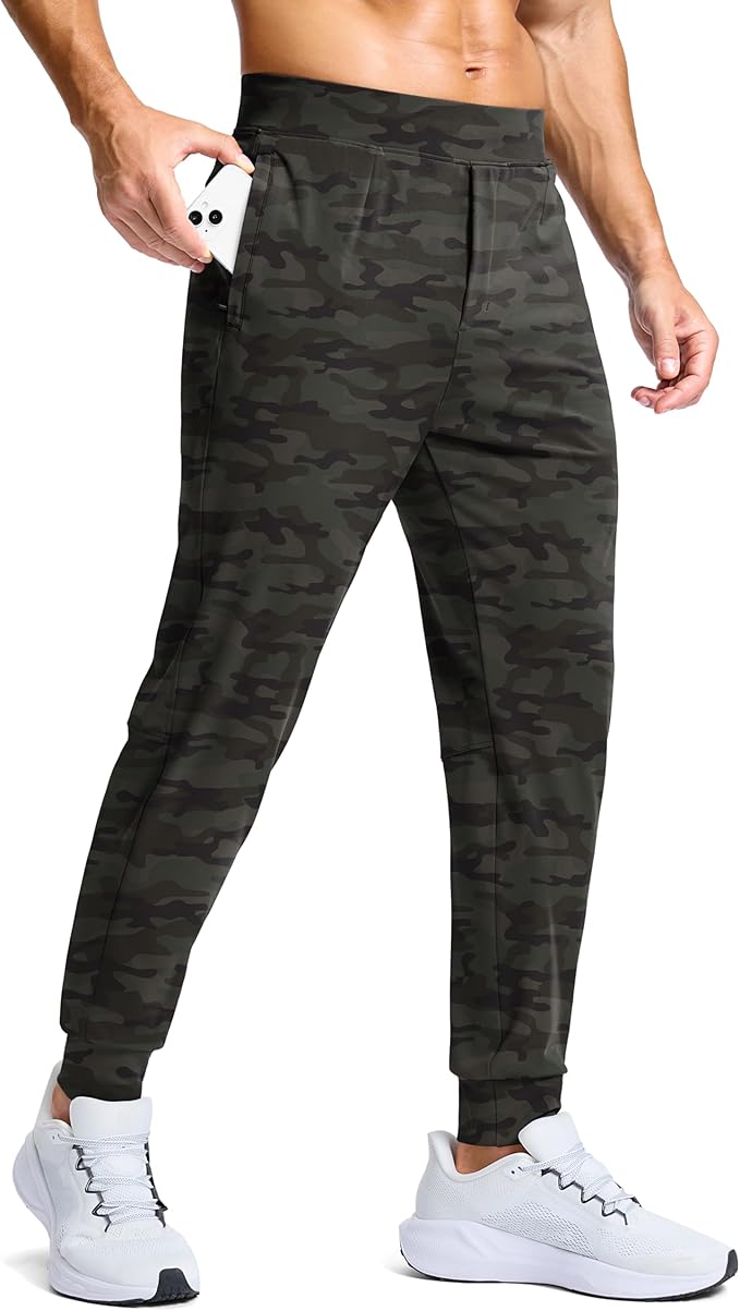 G Gradual Men's Golf Joggers Pants with Zipper Pockets Stretch Sweatpants Slim Fit Track Pants Joggers for Men Work Running