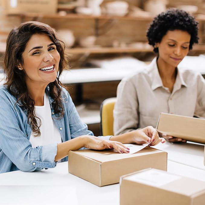 PHAREGE 9x6x4 inch Shipping Boxes 6 Pack Brown, Tab Lock Tuck Top Mailer Boxes for Packaging Small Business, Medium Cardboard Gift Boxes for Wrapping Mailing Present