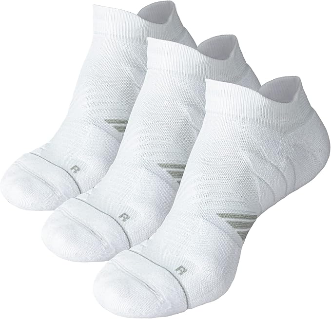 Hylaea No Show Running Athletic Anti-Blister Wicking Coolmax Socks, Seamless Anti-odor